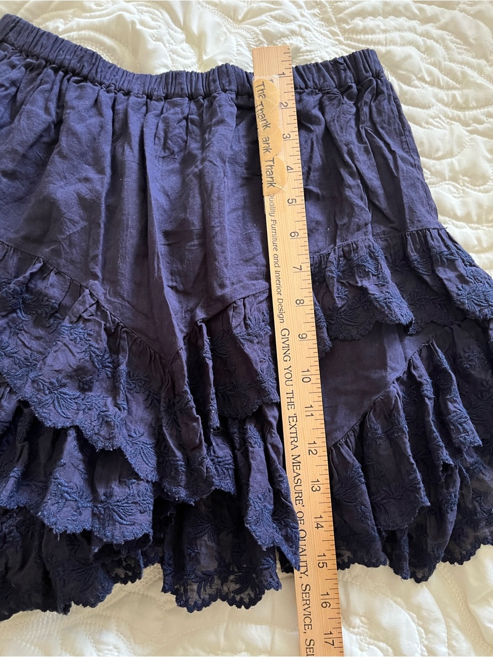 Isabel Marant Black Ruffle-Tiered Mini short skirt size 38 - Picture 5 of 7